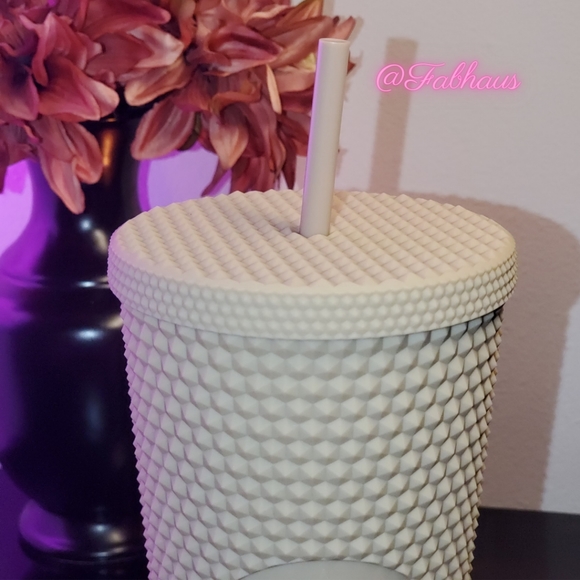 🥠 Starbucks 🥠 Studded Matte Tan Milk Tea Venti Tumbler - China Fall Rel - Picture 3 of 9